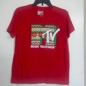 UNISEX CHILDS XL MTV CHRISTMAS TSHIRT